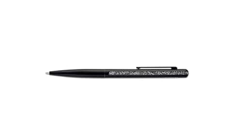 Swarovski Crystal Shimmer Ballpoint Pen for Writing Elegant Notes Office Use Highlight Unique Design Black One Size