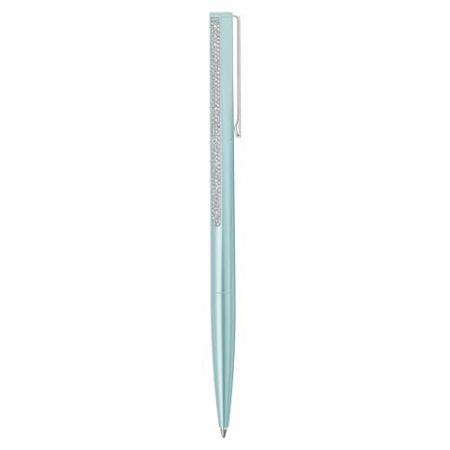 Swarovski Ballpoint Pen Shimmer 5678190 Blue Lacquered for Elegant Professionals in Office Setting Features Glittering D