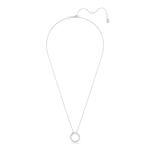 Swarovski Dextera Clear Pendant with Pavé Finish for Women
| Swarovski Dextera Rhodium Finished Clear Pendant for Eveni