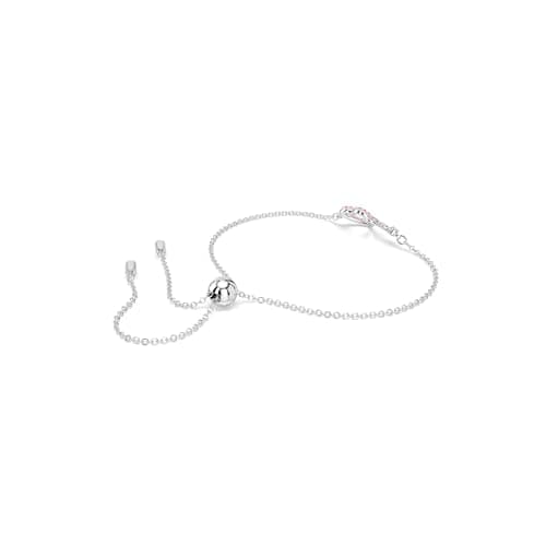 Swarovski Hyperbola Pink Heart And Infinity Rhodium Finished Bracelet	for Fashion Women on Holiday