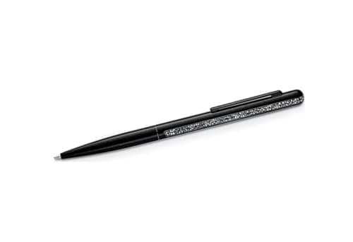 Swarovski Crystal Shimmer Ballpoint Pen for Writing Elegant Notes Office Use Highlight Unique Design Black One Size