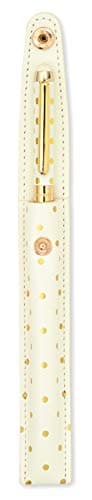 Kate Spade New York Black Ink Ballpoint Pen with Stylus Tip and Storage Pouch for Professionals and Students on the Go