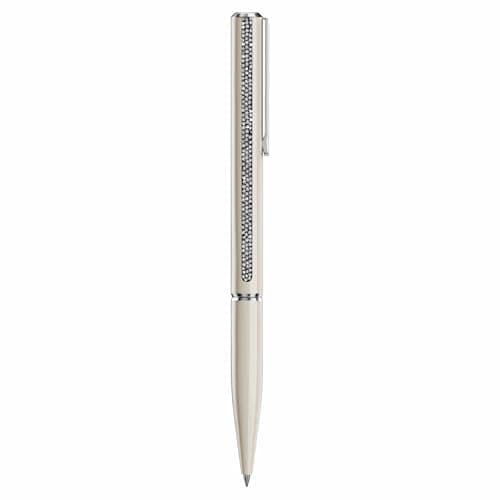 Swarovski Crystal Shimmer Glide Beige Lacquered Chrome Plated Ballpoint Pen for Fashionable Office Work
| Swarovski Cry