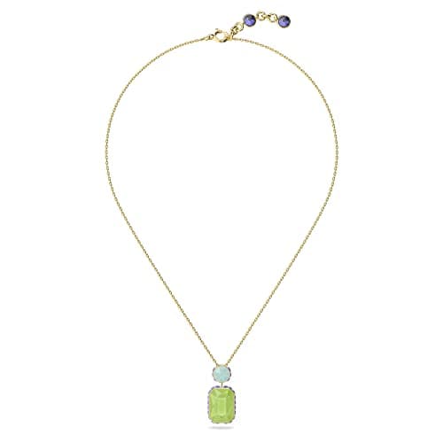 Swarovski Chroma Crystal Pendant Necklace Collection Gold Tone Finish Setting for Special Occasions
| Swarovski Chroma
