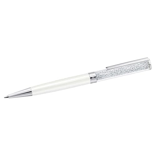 Swarovski Crystalline Ballpoint Pen for Professionals in Office Use Modern Sparkling Design 14cm Long Blue Crystal Finet