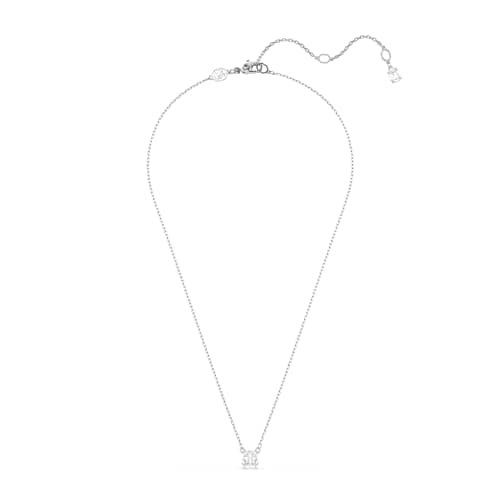 Swarovski Stilla Pendant Square Cut Clear Rhodium Finished Jewelry for Women Evening Party