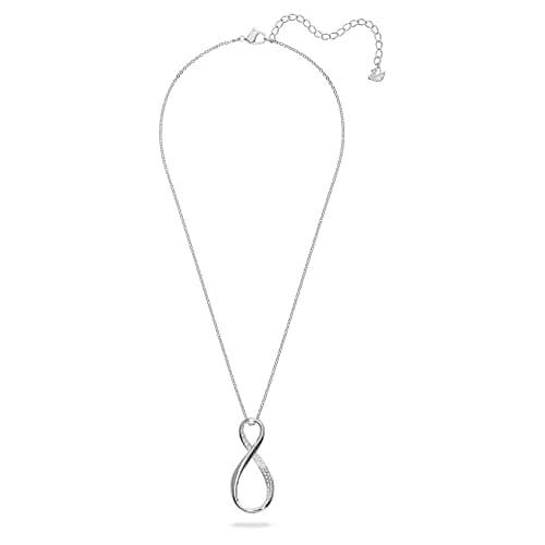 Swarovski Exist Clear Crystal Earring and Necklace | Sparkling Clear Crystals Jewelry for Ladies | Everyday Wear and Nig