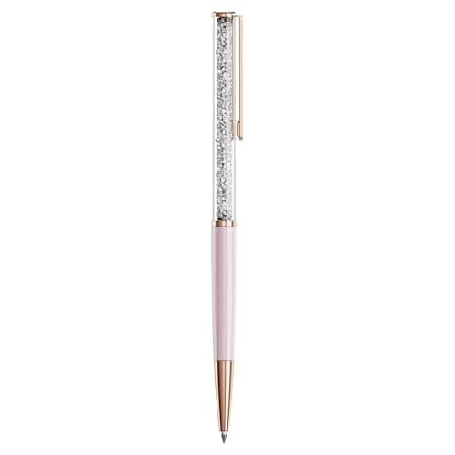 Swarovski Crystalline Silk Ballpoint Pen, Pink, Pink Lacquered, Rose Gold-Tone Finish, Elegant Writing Tool, Business P