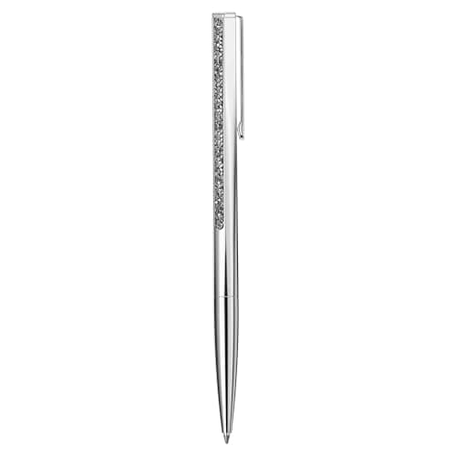 Swarovski Crystal Shimmer Ballpoint Pen, Luxury Silver Tone, Chrome Plated - Elegant Writing Tool
| Swarovski Crystal S
