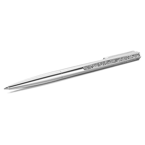 Swarovski Crystal Shimmer Ballpoint Pen, Luxury Silver Tone, Chrome Plated - Elegant Writing Tool
| Swarovski Crystal S