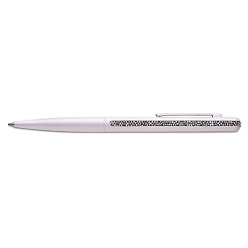 Swarovski Crystal Shimmer Ballpoint Pen for Women, Black Ink with Pink Crystals Rose Gold tone Bath