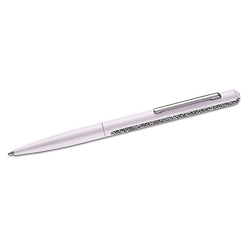 Swarovski Crystal Shimmer Ballpoint Pen for Women, Black Ink with Pink Crystals Rose Gold tone Bath