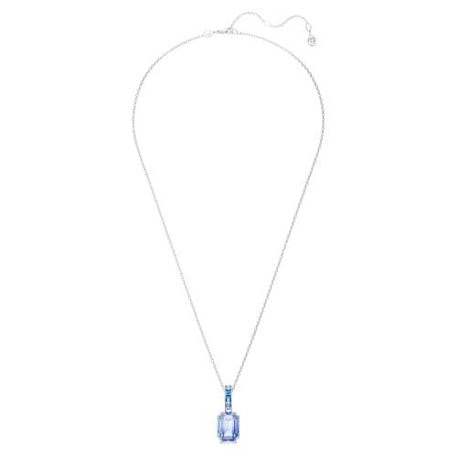 Swarovski Millenia Pendant Octagon Cut Blue Rhodium Finished Pendant Necklace Women Jewelry