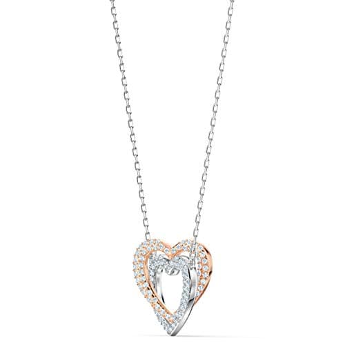 Swarovski Infinity Heart Jewelry Collection - Rose Gold & Rhodium Tone Finish Necklaces and Bracelets for Women
| Swaro