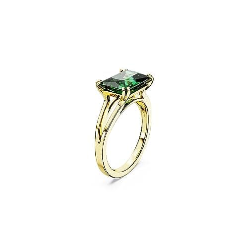 Swarovski Matrix Green Cocktail Ring for Women at Parties and Events