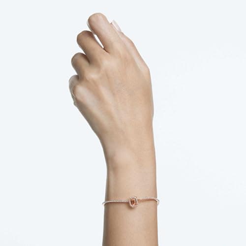 Swarovski Una Bangle Rose Gold Tone Finish for Women Formal Events Sparkling Rhinestone Jewelry