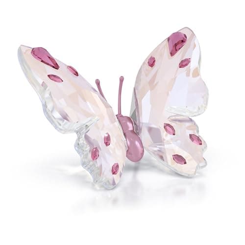 Swarovski Idyllia Butterfly Small Crystal Earrings for Women for Everyday Wear Sparkling Light Catching Design 14K Gold