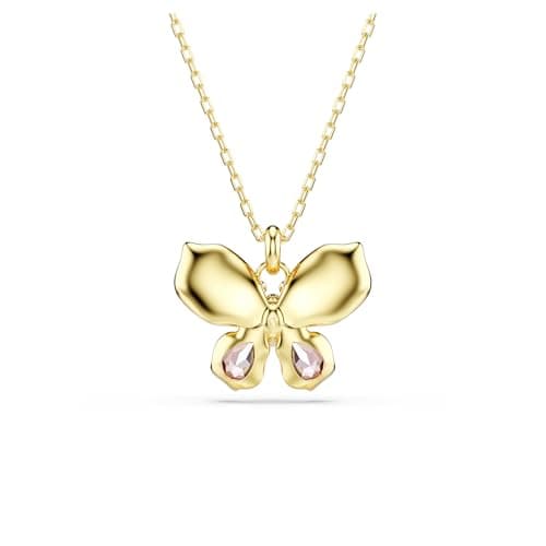 Swarovski Idyllia Multicolored Butterfly Pendant with Pavé Mixed Cuts Mixed Metal Finish for Fashion Conscious Women