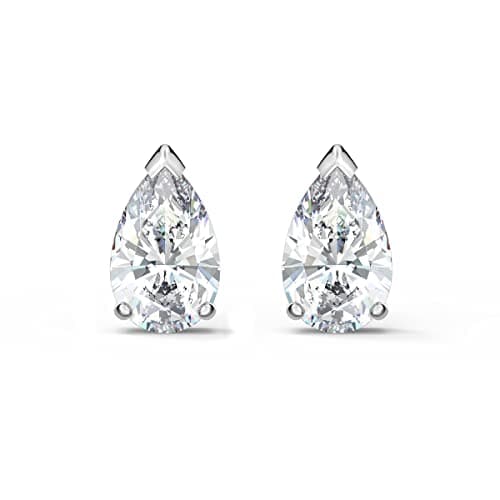 Swarovski Attract Pear Jewelry Clear Crystals Rhodium Finish Women Fashion Accessories