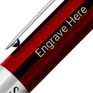 Silver Chrome Ballpoint Pen - Stunning Luxury Pen with 24K Gold Finish, Professional Gift Set for Men & Women, Office Ba