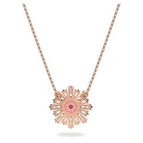 Swarovski Sunshine Jewelry Collection Pink Crystals for Women Rose Gold Tone Finish Best Selling Pendant Necklace
| Swa