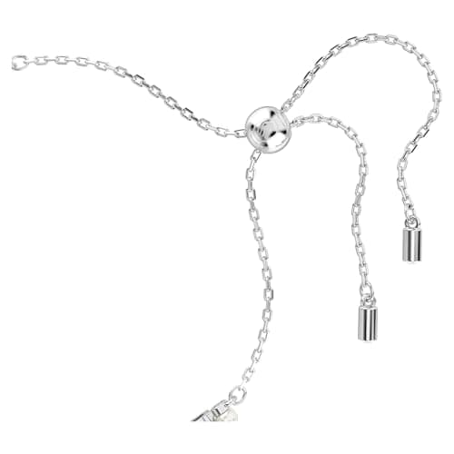 Swarovski Matrix Clear Crystal Pearl Round Cut Rhodium Finished Bracelet for Women Evening Party Jewelry