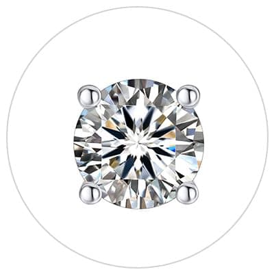 MomentWish Moissanite Earrings, Birthday Gifts for Women, Simulated Diamond Stud Earrings 925 Sterling Silver Jewelry Re