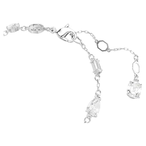 Swarovski Idyllia Clear Mixed Cuts Snowflake Rhodium Finished Bracelet for Women Yugioh Theme Party Jewelry