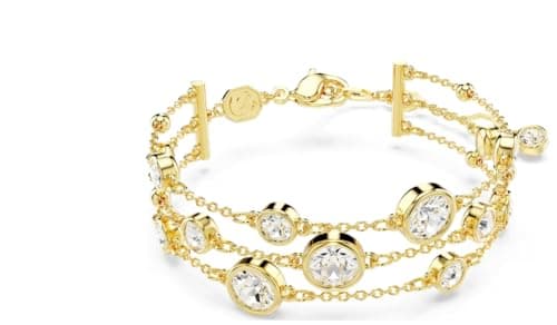 Swarovski Imber Wide Bracelet Round Cut, White, Gold-Tone Plated - Elegant Jewelry for Women
| Swarovski Imber Wide Bra