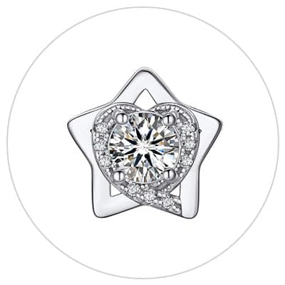 Moissanite Earrings for Women Gifts for Christmas 1/2 Carat D Color VVS1 Moissanite Stud Earrings 925 Sterling Silver Ha