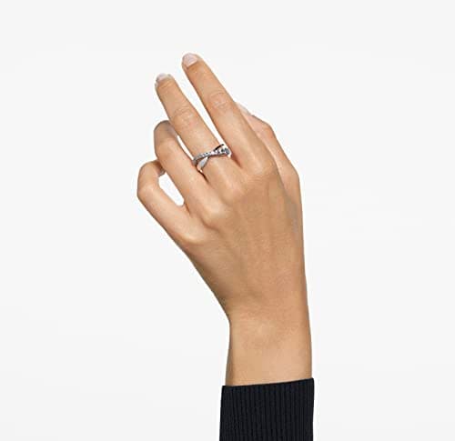 Swarovski Twist Crystal Ring Jewelry Collection for Women, Diamond Cut Rhodium Tone Finish
| Swarovski Twist Crystal Ri