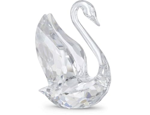 Swarovski Iconic Signum Small Clear Crystal Swan Decoration Piece for Home Décor