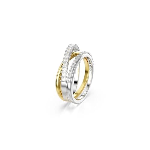 Swarovski Hyperbola Ring - Mixed Cuts Clear Rhodium Finish for Women Wedding Parties
| Swarovski Hyperbola Ring - Mixed