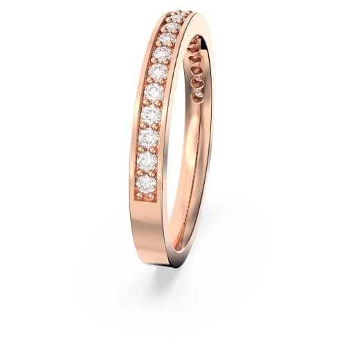 Swarovski Rare Ring Rose Gold-Plated for Elegant Women, Everyday Wear, Sparkling Crystal Accents, 925 Sterling Silver,