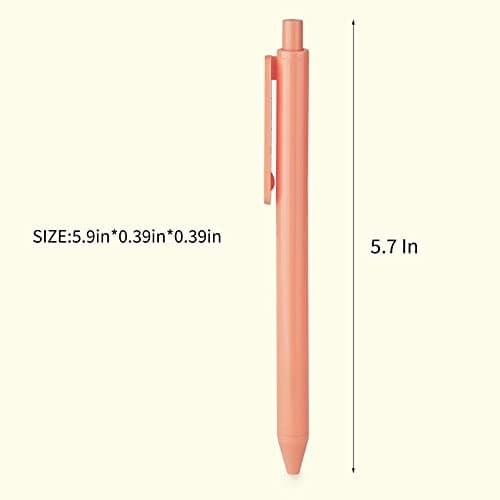 WY WENYUAN Comfortable Pastel Retractable 12-Pcs Ballpoint Pens for Women Office Gift
| WY WENYUAN Black Ink Medium Poi