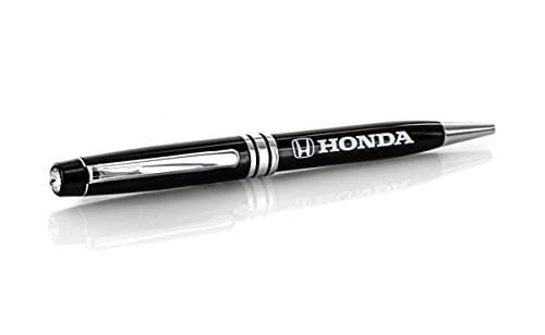 Official Honda Luxurious Glossy Logo Ballpoint Pen with Swarovski Crystal - Pearl White Pen & Sapphire Blue Crystal
| O