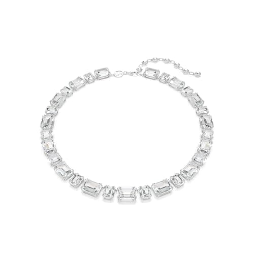 Swarovski Millenia Tennis Necklace, Octagon Cut, Clear, Rhodium Finish for Women
| Swarovski Millenia Tennis Necklace,