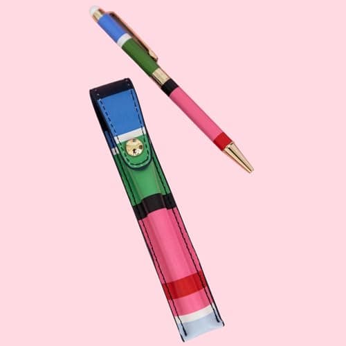 Kate Spade New York Stylus Pen for Touch Screens | Metal Ballpoint Pen with Black Ink and Storage Pouch | Women Tech Lov