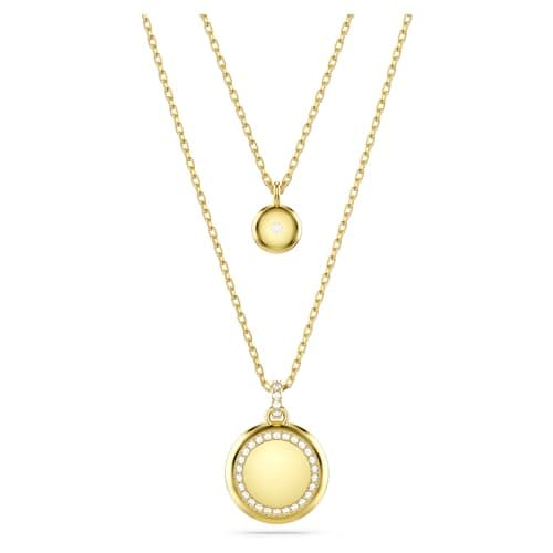 Swarovski Meteora Layered Pendant Necklace for Women Elegant Jewelry GiftSpecifications: Silver Tone, 16 inches Necklace