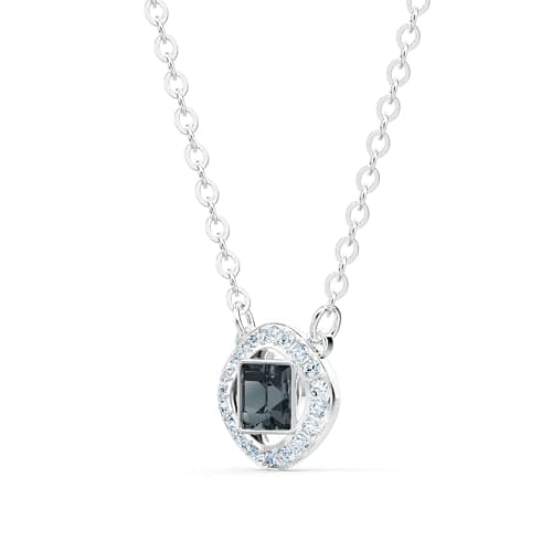 Swarovski Necklace Set with Mixed Metal Finish Chains for Women
| Clear and Colored Crystals Swarovski Necklace Set for