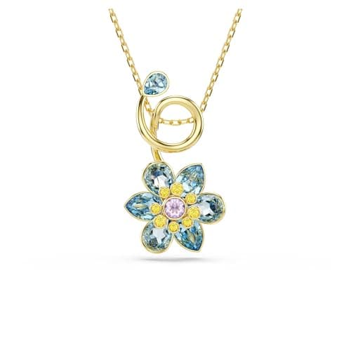 Swarovski Idyllia Blue Flower Pendant, Gold-Tone Finish for Women
| Swarovski Idyllia Blue Mixed Cuts Flower Pendant, G