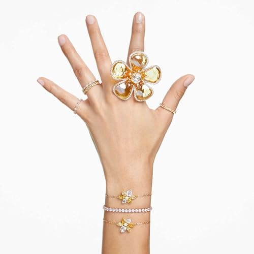 Swarovski Matrix Tennis Bracelet, Round Cut, Clear, Gold-Tone Finished for Women
| Swarovski Matrix Tennis Bracelet, Ro