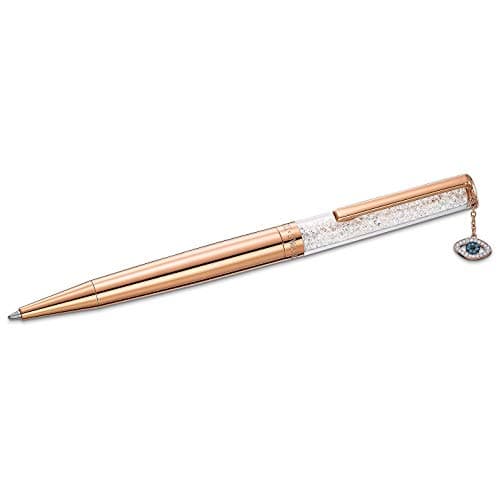 Swarovski Crystalline Evil Eye Ballpoint Pen Rose Gold For Women Office
