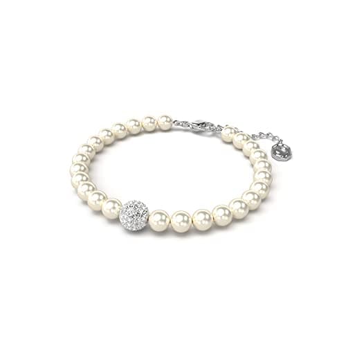 Swarovski Remix Strand Bracelet: Crystal Pearls and Pavé-Set Sphere - Glamorous and Stylish for Women - Everyday Wear -