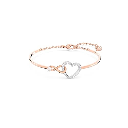 Swarovski Infinity Heart Jewelry Collection - Rose Gold & Rhodium Tone Finish Necklaces and Bracelets for Women
| Swaro