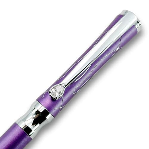 Lachieva Lux Nice Elegant Crystal Executive Metal Ballpoint Pen for Women - Barbie Pink