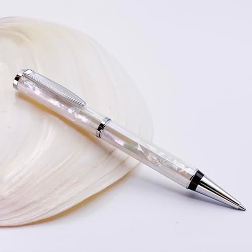 LACHIEVA LUX Stunning Handcrafted Mother of Pearl Ballpoint Pen for Men and Women