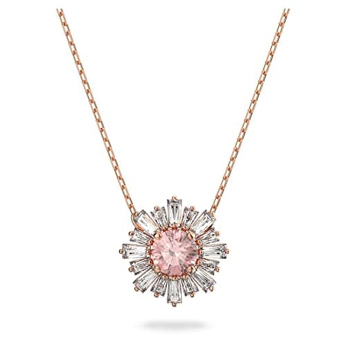 Swarovski Sunshine Jewelry Collection Pink Crystals for Women Rose Gold Tone Finish Best Selling Jewelry