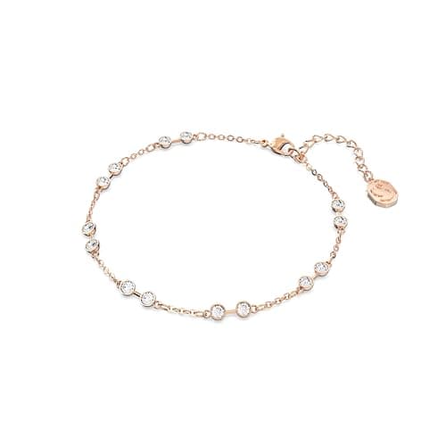 Swarovski Remix Collection Round Cut Clear Strand Rose Gold-Tone Finish for Fashion Accessories Jewelry
