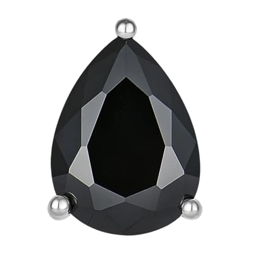 YL 925 Sterling Silver Teardrop Dangle Earrings for Women | Birthstone Solitaire Leverback Jewelry | 7x10 MM | Birthston